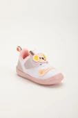 Şirinbebe Ortopedik Kız Bebek İlkadım Ayakkabı Beyaz Cırtlı Anorak - 3