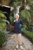 Kısa Fermuarlı Yaka Kapitone Şık Spor Sweat - (38-46) - 71227 - Lacivert - 3