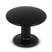 Düğme Çekmece Dolap Dolabı Kapak Kulpu Kulpları Kulbu Siyah Metal Daire Kulp Mobilya Mutfak - 1