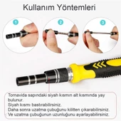 Süper Hassas Tornavida Seti 115 Parça Çok Amaçlı Dayanıklı Krom Vanadyum Çelik El Aletleri - 3