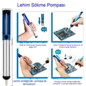 60W Ayarlanabilir Elektrikli Havya Kiti Full Lehim Seti Dijital Multimetre Taşıma Çantalı DIY Onarım Aracı - 5