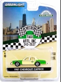 Greenlight 1987 Chevrolet Caprice Yellow and Green 1/64 Model Araba thumbnail 1