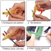 60W Ayarlanabilir Elektrikli Havya Kiti Full Lehim Seti Dijital Multimetre Taşıma Çantalı DIY Onarım Aracı - 8