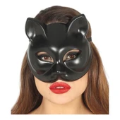Siyah Renk Lüks Kedi Maskesi - 2