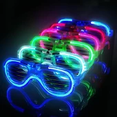 Glow Işıklı Panjur Parti Gözlüğü 12 Adet - 2