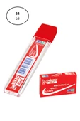 Mikro 60Mm Renkli Min Kırmızı 0,7Mm Kalem Ucu 24'lü - 1