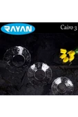 6'lı Cam Tabak Güneş Yıldız Gül 3 Model Royaleks-G-405 - 1