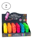 Serve Berry Mini Fosforlu Kalem Karton Stand 30'lu - 1