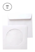 Asil Doğan As-3001 CD Zarfı 12,5x12,5 cm 90 Gr Pencereli 500'lü - 1