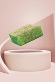 Sabun Saklama Çantalı Kabak Lifli Aloe Vera Sabunu - 3