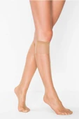 Süper Ince 15 den Mat Pantolon Çorabı Bronz - 1