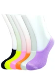 6 Adet Canlı Renk Kadın Spor Babet Çorap thumbnail 1