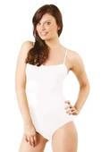 Elit Life İp Askılı Slip Dikişsiz Body Beyaz Korse 876 - 1