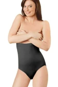 Elite Life Dikişsiz Şekillendirici Silikonlu Kadın Siyah Slip Korse 890 - 1