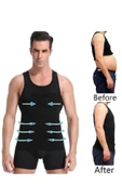 Dik Duruş Destekli Erkek Atlet Korse Göğüs Bel ve Karın Toparlayıcı - 1