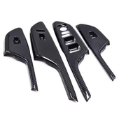 Honda Civic FC5 2017 - 2020 iç kapı kol dayama cam düğme  karbon Fiber 2 adet Ön Taraf 2 adet Arka thumbnail 2