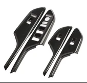 Honda Civic FC5 2017 - 2020 iç kapı kol dayama cam düğme  karbon Fiber 2 adet Ön Taraf 2 adet Arka thumbnail 3