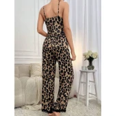 Lucky Life Kadın Ip Askılı Yakası Dantelli Bluz Ve Pijama Sandy Ikili Takım - 4