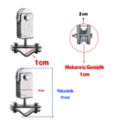 Metal Kablo Makarası Kablo Taşıyıcı Dolaşma Önleyici Seyyar Taşıma 360° Derece Dönerli 1 Adet - 2