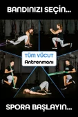 25 + 35 + 45 KG 3'lü SET Barfiks Lastiği Gym Resistance Band Antrenman Kas Geliştirme Bandı - 3