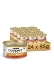 Gourmet Gold Parça Etli Ve Soslu Sığır Etli Konserve Kedi Maması 85 gr X 24 Adet* - 1
