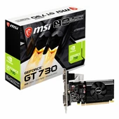 MSI GeForce GT 730 2GB GDDR3 64Bit DVI/VGA/HDMI Ekran Kartı thumbnail 1