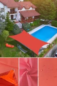 Branda Dünyası 2x3 Metre Su Geçirmez Dikdörtgen Gölgelik Kırmızı Oxford Kumaş thumbnail 1
