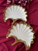 Ginkgo Yaprak Sunum Tabak 2'Lİ 23*25cm - 3