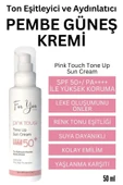FOR YOU GOLD Pink Touch Spf 50 Ton Eşitleyici, Aydınlatıcı Pembe Yüz Güneş Kremi Pa Spf 50 - 3