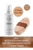 FOR YOU GOLD Slim Jel Inceltici-sıkılaştırıcı-toparlayıcı-çatlak Karşıtı Ve Selülit Kremi 150 ml At Kılı Fırçası - 2