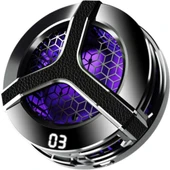 S9 Usb'den Manyetik Sıcaklık Göstergeli Rgb Işıklı Hızlı Soğutma Cep Telefonu Soğutucu Fan - 1