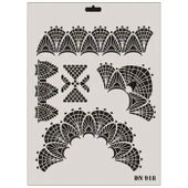 Rich Dantel Seri DN-918 Stencil 35x25 cm - 1