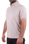Twister 2305 Bej Günlük Kısa Kol Normal Kesim Pamuklu Polo Yaka Erkek Tişört - 3