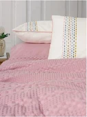 Tek Kişilik Pike Takımı Aura Pebble Pembe - 3