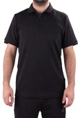 Twister 2290 Siyah Günlük Kısa Kol Normal Kesim Pamuklu Fermuarlı Polo Yaka Erkek Tişört - 2
