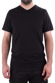 Twister Jeans 2302 Siyah Günlük Pamuklu Basıc V Yaka Erkek Tişört - 2
