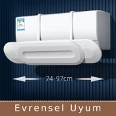 Valkyrie 74-97cm Ayarlanabilir Klima Rüzgar Kesici Hava Yönlendirici Klima Siperliği Deflektörü - 8