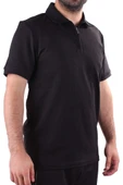 Twister 2290 Siyah Günlük Kısa Kol Normal Kesim Pamuklu Fermuarlı Polo Yaka Erkek Tişört - 1