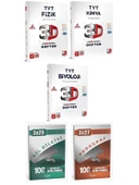 3D + Anla Kazan TYT Fizik Kimya Biyoloji Video Destekli Defter + Anla Kazan Deneme 5 li Set - 1