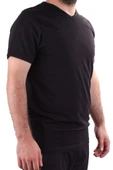 Twister Jeans 2302 Siyah Günlük Pamuklu Basıc V Yaka Erkek Tişört - 1