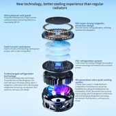 AL-10 2 Kademe Cep Telefonu Soğutucu Fan Rgb Li Manyetik Tutuculu - 4