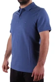 Twister 2341 İNdigo Günlük Kısa Kol Normal Kesim Pamuklu Polo Yaka Erkek Tişört - 3
