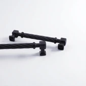 Burma Mat Siyah Metal Kulp 192 mm 19.2 cm Mobilya Çekmece Mutfak Dolabı Dolap Modern Kapak Kulpları thumbnail 6