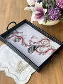 Queen Juego Ahşap Dikdörtgen Tepsi - 1