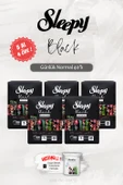 Sleepy 5 AL 4 ÖDE Black Normal 40'lı Günlük Ped, ROSIE Hediye - 1