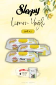 Sleepy Mutfak Havlusu Limon Yağlı 3'lü 50 Yaprak, ROSIE Hediye - 1