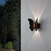 Elektrikle Çalışır, 6 Watt Amber Işık Ledli Kelebek Duvar Aplik İç ve Dış Mekan IP65 Led Duvar Aplik - 4
