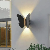 Elektrikle Çalışır, 6 Watt Amber Işık Ledli Kelebek Duvar Aplik İç ve Dış Mekan IP65 Led Duvar Aplik - 5