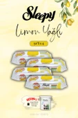 Sleepy 4 adet Mutfak Havlusu Limon Yağlı 50 Yaprak, ROSIE Hediye - 1