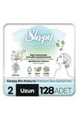 Sleepy Bio Natural Premium Plus Günlük Ped Uzun 128 Adet Ped thumbnail 2
